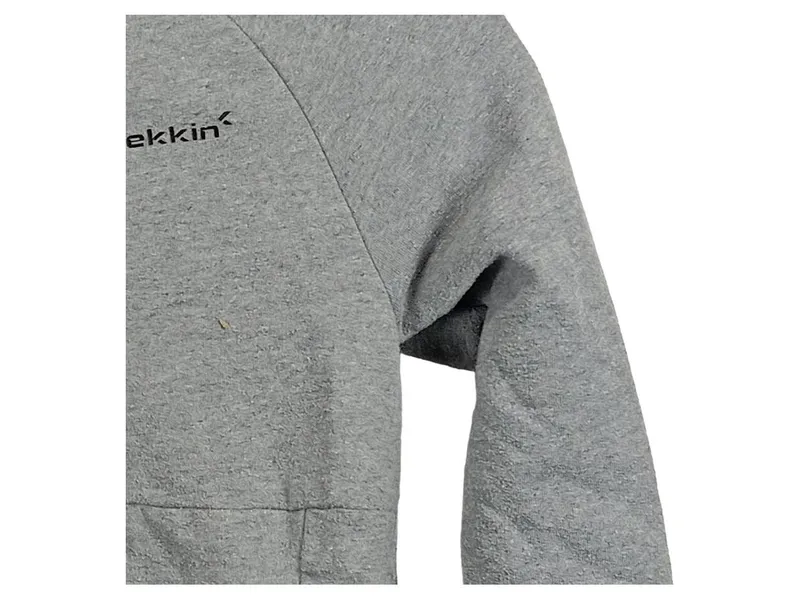 bekkin Sweatjacke Kinder Gr. 134 Kapuzenjacke Grau Meliert Hoodie 4