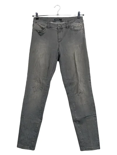 Marc Cain Damen Jeans Hose Grau Regular Fit N4/40 Stretch
