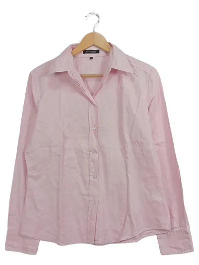 Mark Adam New York Hemdbluse Damen Gr. 40 Rosa Baumwolle Business