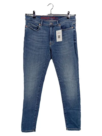 HUGO Boss Herren Jeans Slim Fit W32 L29 Blau Denim Stretch Hose