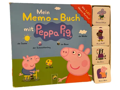 Peppa Pig Mein Memo-Buch Activity Buch Kinder Lernspiel mit Memo-Karten