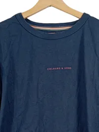 COLOURS & SONS Herren T-Shirt Gr. XL Blau Relaxed Fit Baumwolle 6