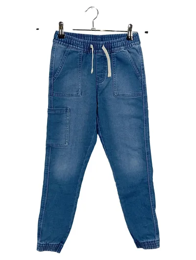 L&D Kinder Jeans Jogginghose Gr. 140 Blau Stretch Jogger
