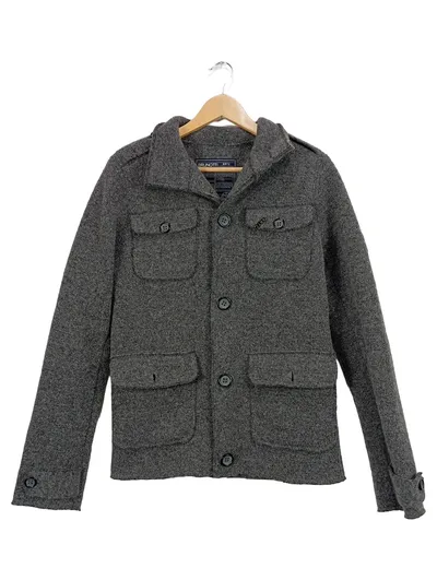 Brunotti Herren Outdoorjacke Wolljacke Gr. S Grau Meliert NMTC