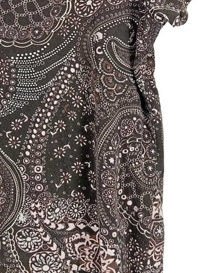 OneTouch Damen T-Shirt Paisley-Muster Braun Gr. 38 M Kurzarm