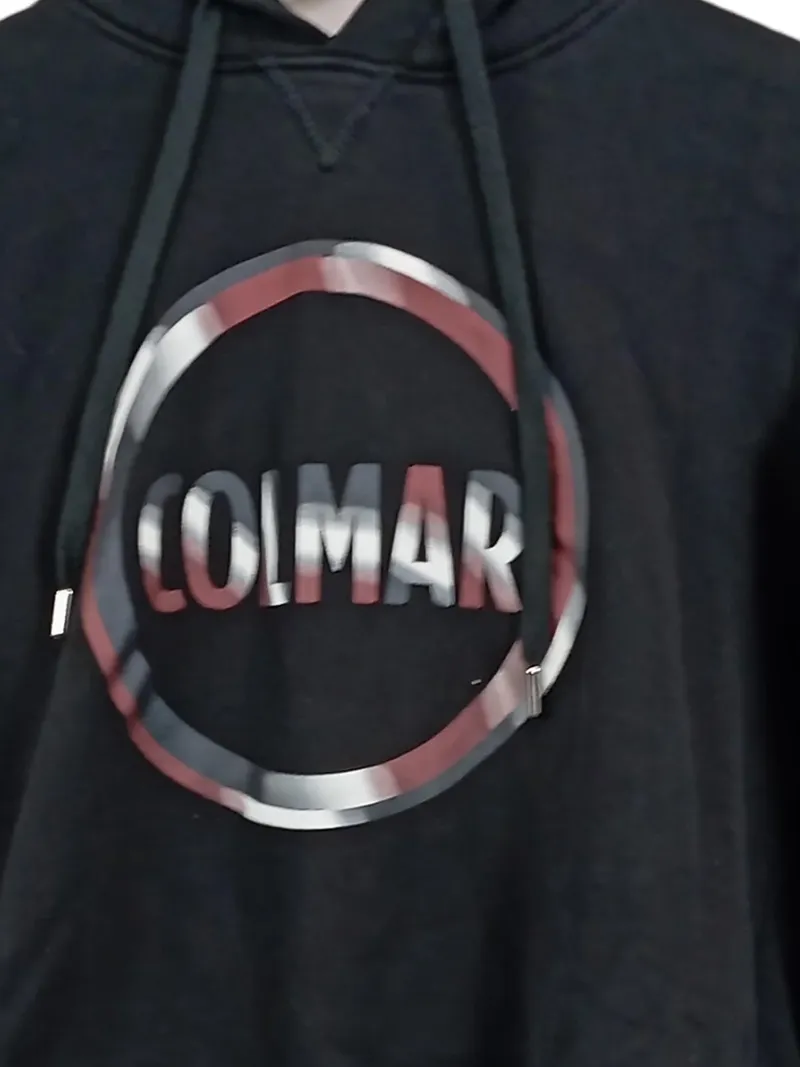 COLMAR Herren Kapuzenpullover Hoodie Schwarz Gr. M Casual Logo-Print 3