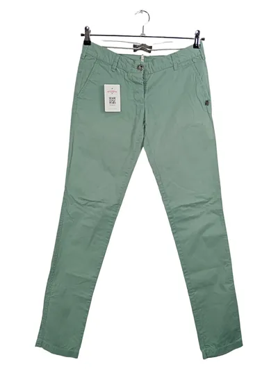 Maison Scotch Damen Stoffhose Chino W27 Grün Baumwolle Casual