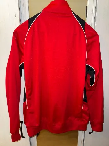 JAKO Herren Trainingsjacke Sportjacke Rot Schwarz Gr. M