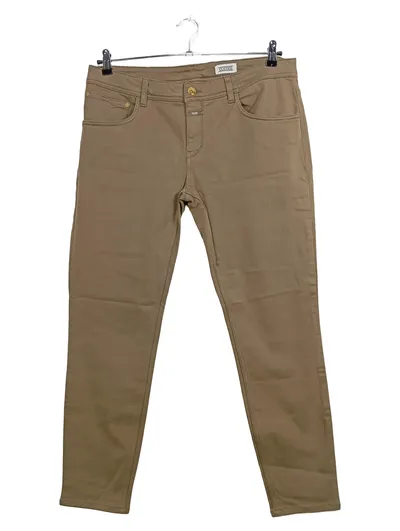 CLOSED Stoffhose Herren Gr. W34/50 Beige Baumwolle Casual
