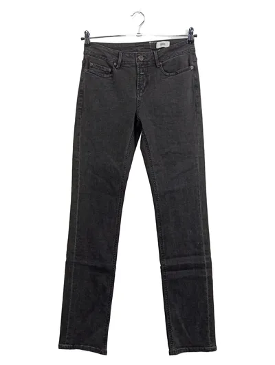 CLOSED Damen Slim Fit Jeans W30 38 M Schwarz Grau Stretch