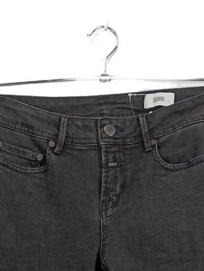 CLOSED Damen Slim Fit Jeans W30 38 M Schwarz Grau Stretch