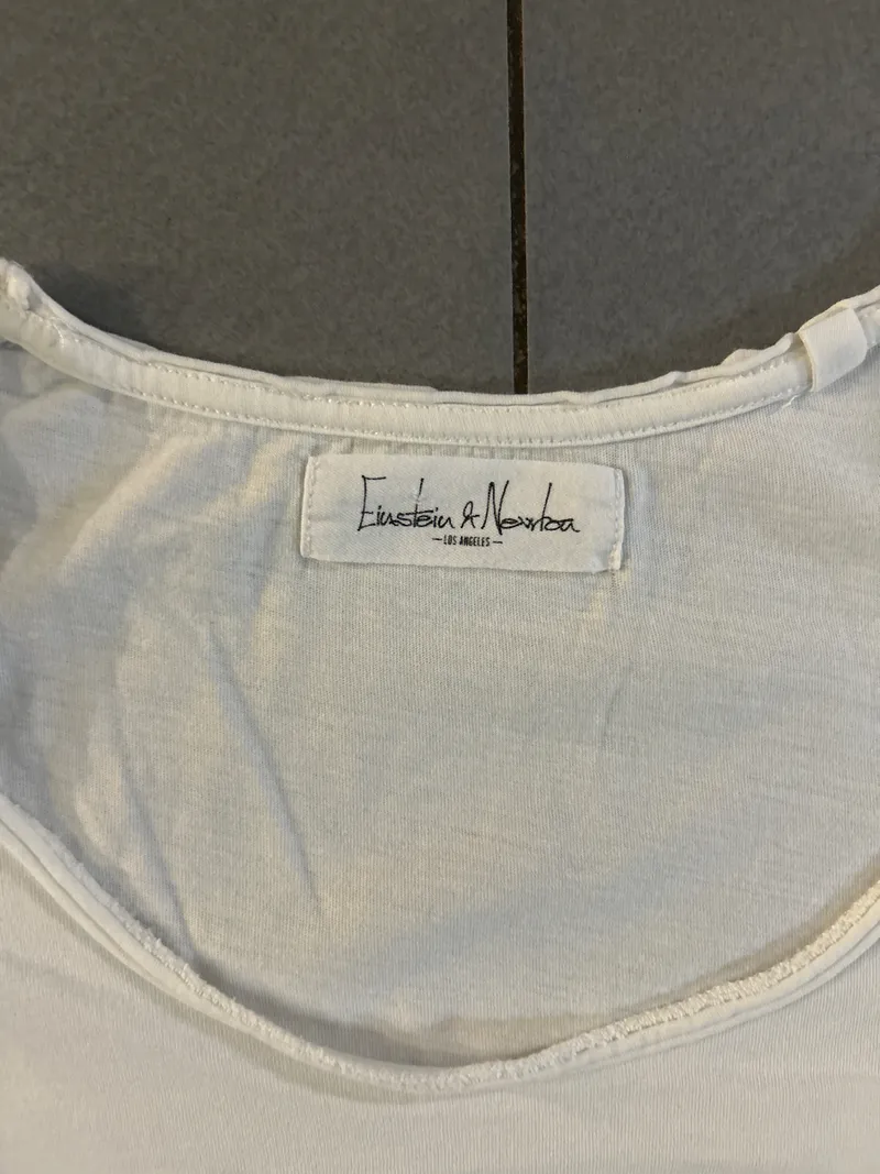Einstein & Newton Damen T-Shirt Burger Pommes Print Strass Gr. XS Weiß 4