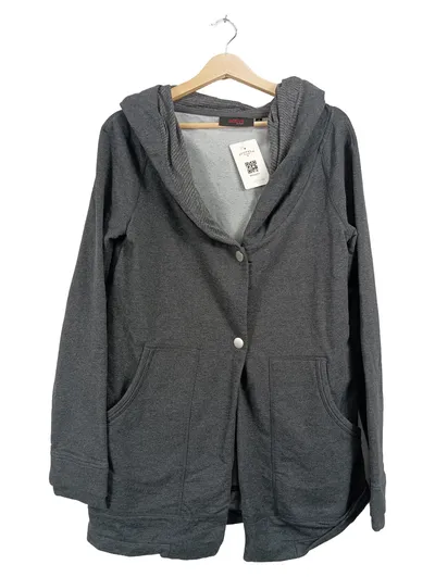 Active by Tchibo Damen Sweatjacke Kapuzenjacke Gr. 36/S Grau Meliert