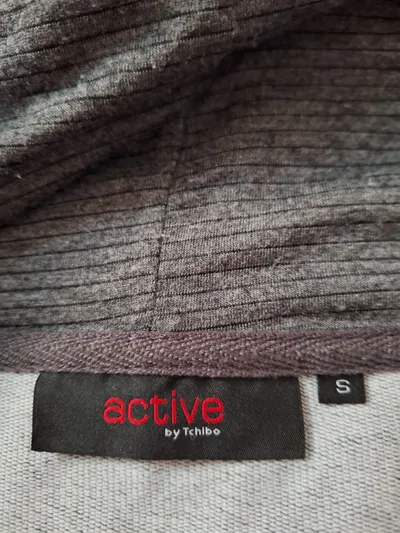Active by Tchibo Damen Sweatjacke Kapuzenjacke Gr. 36/S Grau Meliert