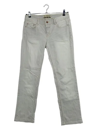 CLOSED United Straights Jeans Damen Gr. 46 W33 Grau Straight Fit Denim