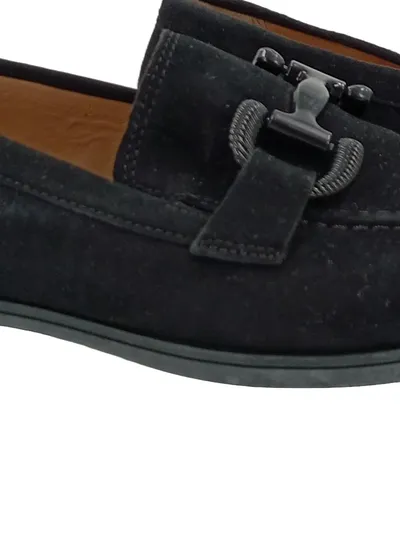 Gabor Comfort Damen Loafer Slipper Wildleder Schwarz Gr. 5.5 / EU 38