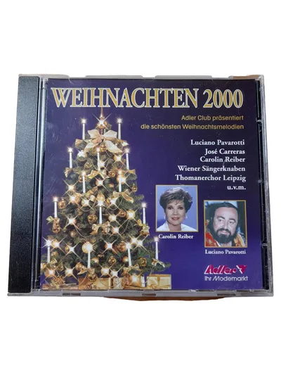 Adler Club CD Weihnachtsmusik Pavarotti Carreras Reiber Festliche Melodien