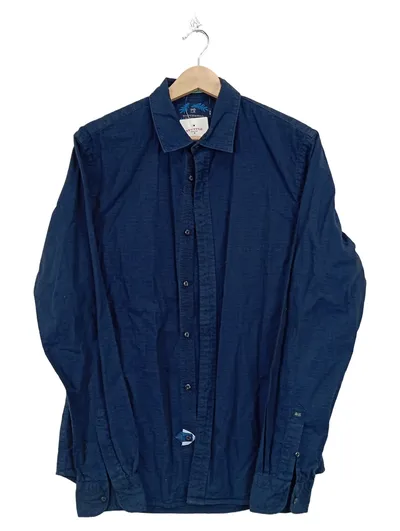 Scotch & Soda Herren Freizeithemd Gr. N Blau Casual
