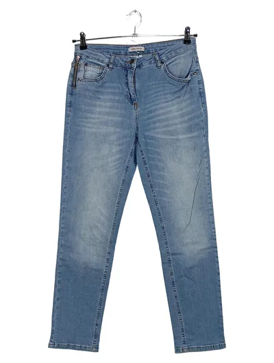 Alba Moda Damen Jeans Regular Fit Gr. 38 Hellblau Stretch