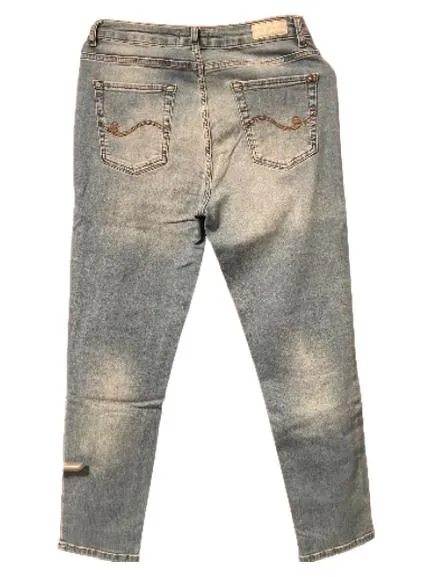 Alba Moda Damen Jeans Regular Fit Gr. 38 Hellblau Stretch 2