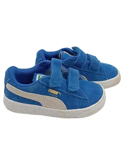 Puma Kinder Sneaker low Gr. 22 Blau Sportlich Klettverschluss