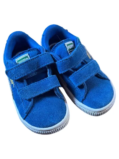 Puma Kinder Sneaker low Gr. 22 Blau Sportlich Klettverschluss