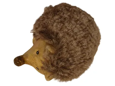 G. Wurm Igel Baby Kuscheltier Plüschtier Braun 9cm 7cm