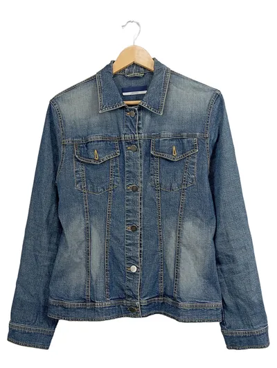 Orwell Jeansjacke Damen Gr. 40 Blau Casual Knopfleiste