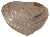 Anna Hutte Schmuckschatulle Herz Glas Transparent Elegant 5x10cm Neu 1