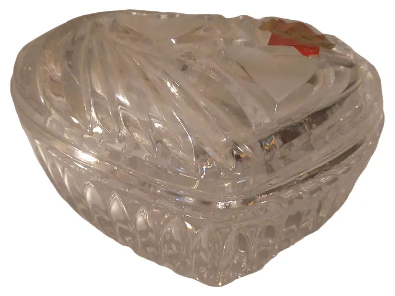Anna Hutte Schmuckschatulle Herz Glas Transparent Elegant 5x10cm Neu 1