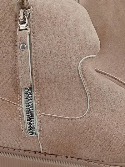 F&B Damen Stiefelette Gr. 39 Beige Fell gefüttert Chunky Sohle