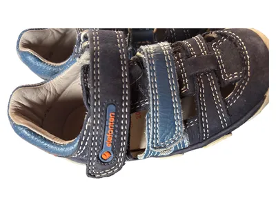 Elefanten Kinder Sandalen Jungen Gr. 20 Blau Casual Klettverschluss