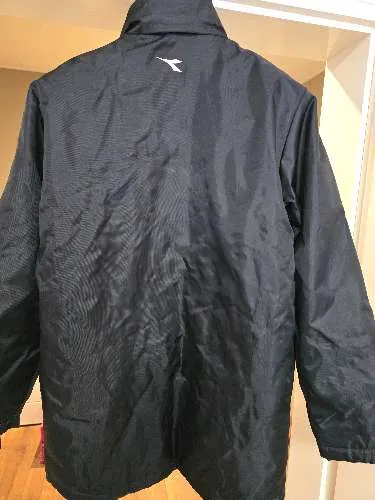 DIADORA Trainingsjacke Herren Sportjacke Schwarz Gr. M Polyester 2