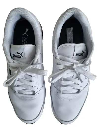 Puma Herren Sneaker low Gr. 42 Weiß Sportlich Freizeitschuh