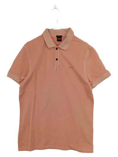 BOSS Herren Poloshirt Slim Fit Gr. M/38 Orange Baumwolle