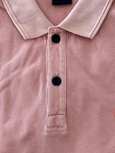 BOSS Herren Poloshirt Slim Fit Gr. M/38 Orange Baumwolle