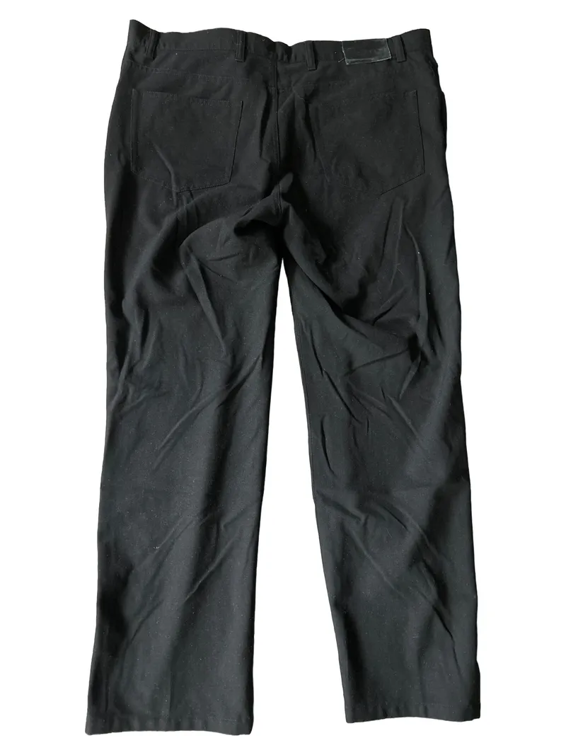 ALBERTO Anzughose Herren Gr. W26/L31 Schwarz Business Hose 2