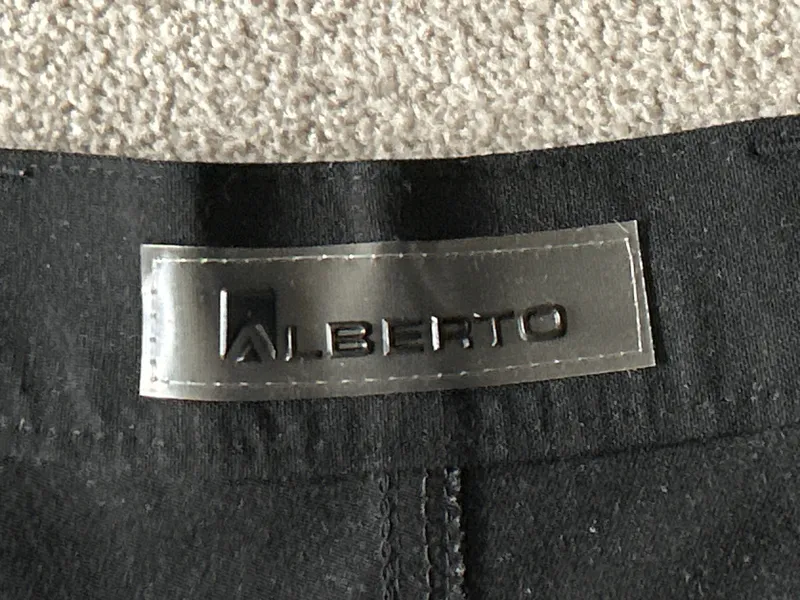 ALBERTO Anzughose Herren Gr. W26/L31 Schwarz Business Hose 4