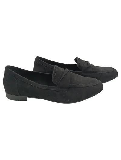 Marco Tozzi Damen Slipper Loafer Schuhe Gr. 42 Schwarz Casual