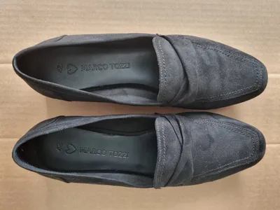 Marco Tozzi Damen Slipper Loafer Schuhe Gr. 42 Schwarz Casual