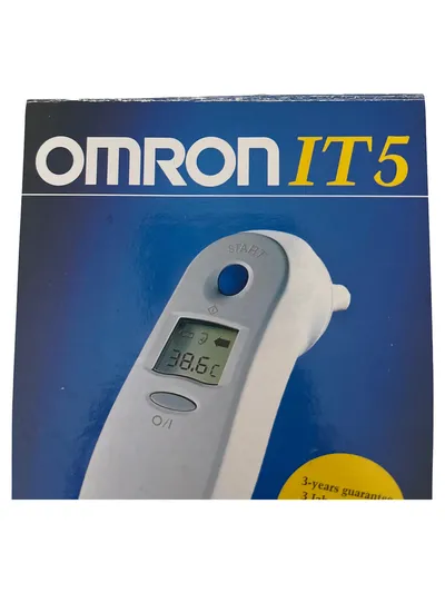 Omron IT5 Digitales Ohr-Thermometer Fieberthermometer Weiß Praktisch