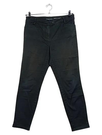Marc O'Polo Damen Stoffhose Gr. 40 Schwarz Chino Stretch