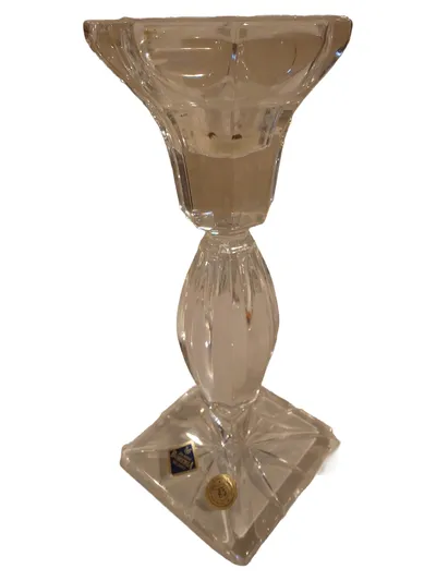 Bohemia Kristall Kerzenhalter 13cm Vintage Glas Bleikristall 24% Festlich