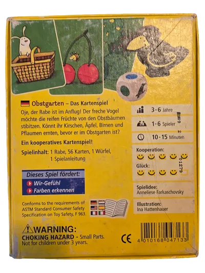 HABA Obstgarten Das Kartenspiel für Kinder kooperatives Familienspiel