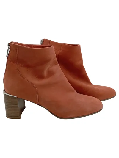 Tamaris Damen Stiefeletten Gr. 42 Orange Modern Reißverschluss