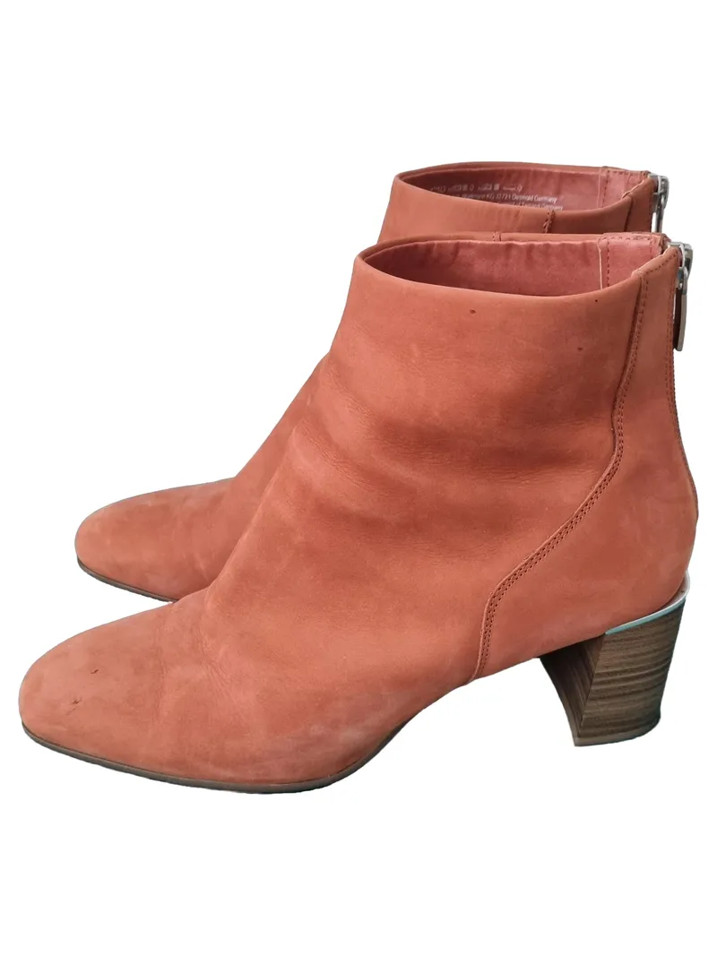 Tamaris Damen Stiefeletten Gr. 42 Orange Modern Reißverschluss 3