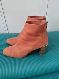 Tamaris Damen Stiefeletten Gr. 42 Orange Modern Reißverschluss 5