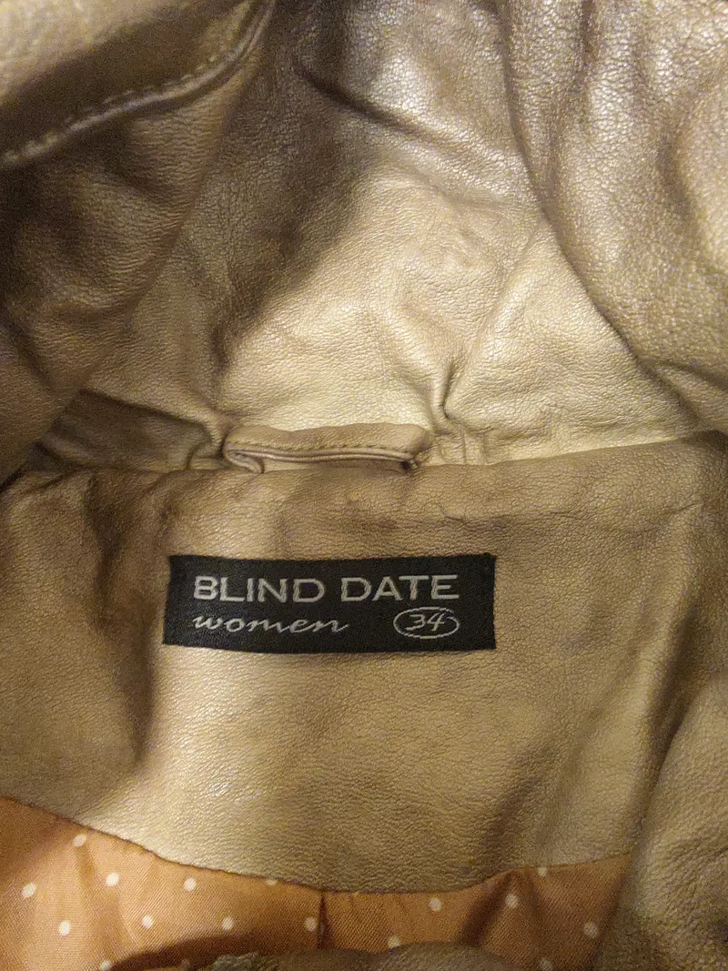 Blind Date Damen Kunstlederjacke Kapuze Jacke Biker Casual Braun Gr. 34 8