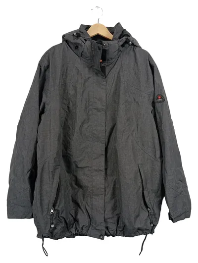 Killtec Herren Outdoorjacke Gr. 52/XL Grau Kapuze Level 3 Wetterjacke