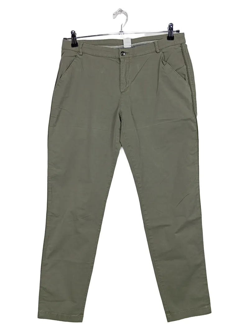 HUGO BOSS Orange Damen Chino Hose Oliv Gr. 38 W29 Baumwolle 1